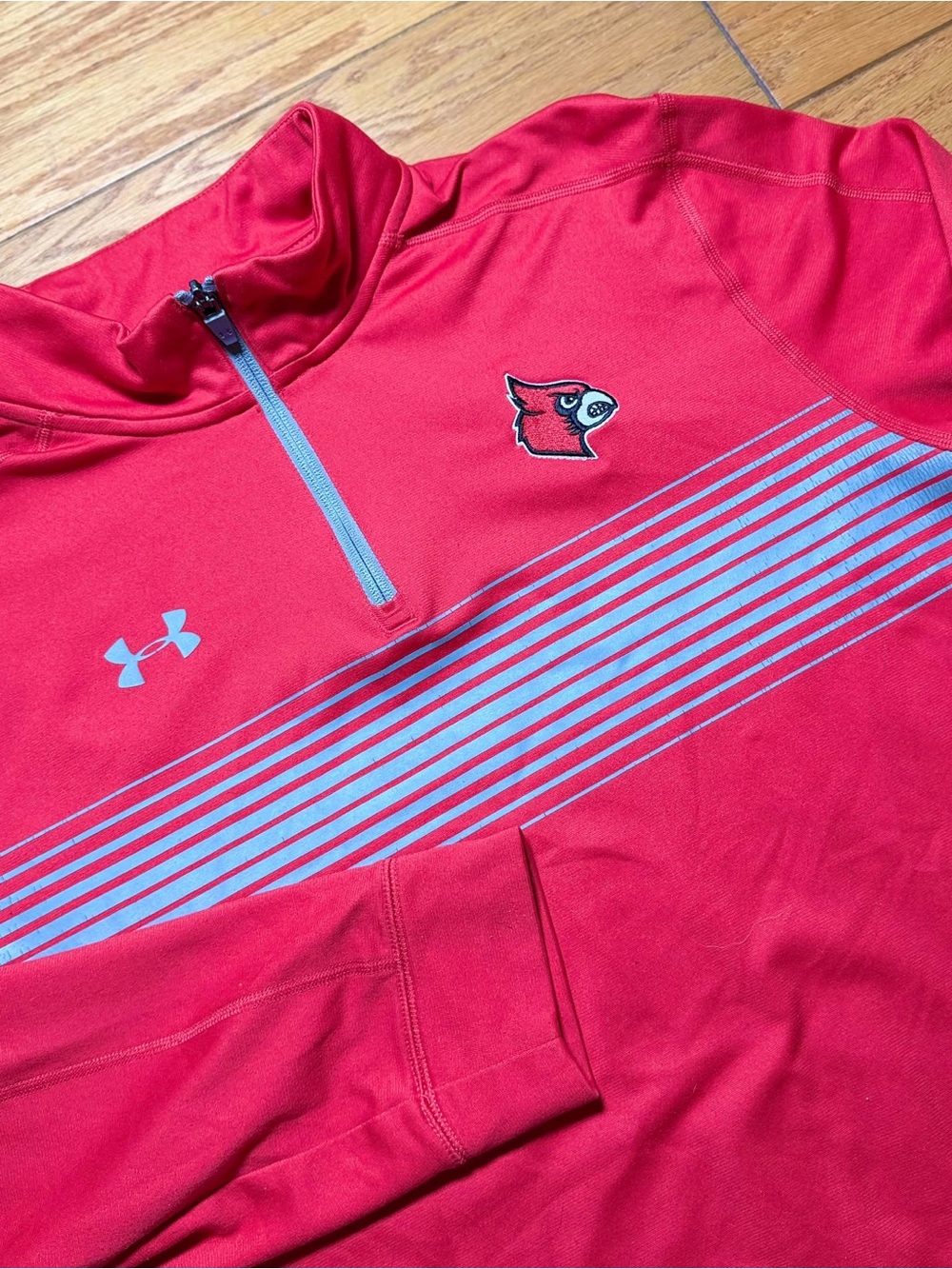 Under Armour Men’s Red Cardinals Football Quarter Zip Pullover